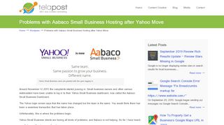 
                            7. Problems with Aabaco Small Business Hosting ... - telapost
