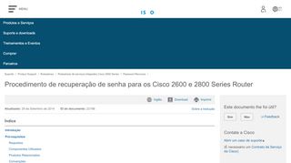 
                            4. Procedimento de recuperação de senha para os Cisco 2600 e ...