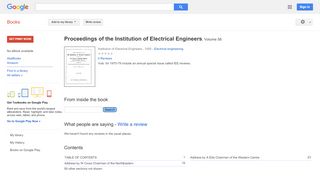 
                            2. Proceedings of the Institution of Electrical Engineers