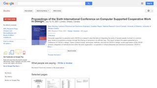 
                            9. Proceedings of the Sixth International Conference on Computer ...