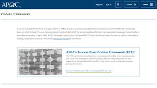 
                            3. Process Classification Framework | APQC