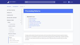 
                            7. Processing Returns - Bigcommerce Support