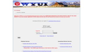 
                            4. Processing your request. Please Wait... - WYUI Login