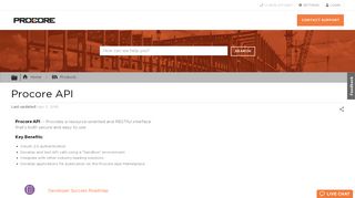 
                            2. Procore API - Procore