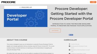 
                            3. Procore Developer: Getting Started with the Procore Developer Portal