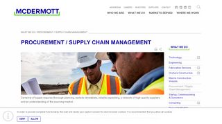 
                            1. Procurement / Supply Chain Management - MDR - McDermott