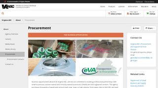 
                            2. Procurement - Virginia ABC - Commonwealth of Virginia