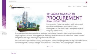 
                            5. procurement.binus.edu - BINA NUSANTARA