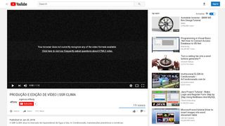 
                            7. PRODUÇÃO E EDIÇÃO DE VÍDEO | SSR CLIMA - YouTube