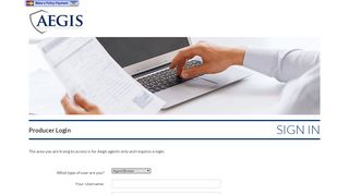 
                            8. Producer Login - aegisfirst.net