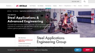 
                            9. Product Development & Applications Engineering | AK Steel Services