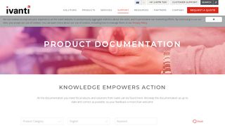 
                            8. Product Documentation | Ivanti