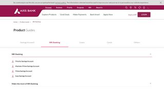 
                            4. Product Guide For NRI Banking - Axis Bank