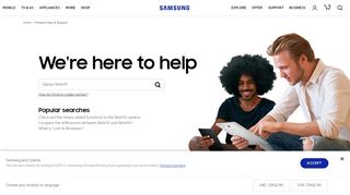 
                            6. Product Help & Support | Samsung Support Gulf