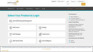 
                            6. Product Login | SolarWinds MSP