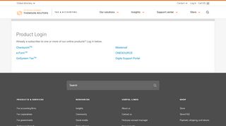 
                            5. Product Login - Thomson Reuters Tax & Accounting