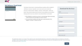 
                            1. Product Paper: EtQ Reliance Cloud Portal