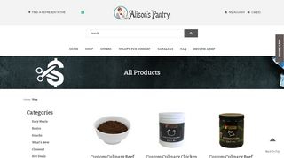 
                            2. Products - Alison's Pantry