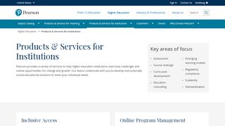 
                            10. Products & Services for Institutions | Higher Education