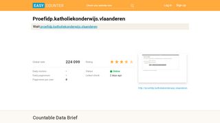 
                            1. Proefidp.katholiekonderwijs.vlaanderen: Login - Easy Counter