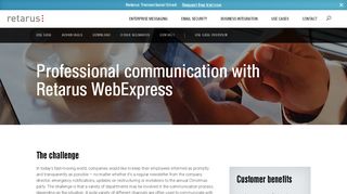 
                            2. Professional communication with Retarus WebExpress