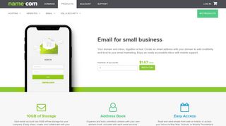 
                            4. Professional Email Accounts for Your Business | Name.com