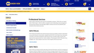 
                            4. Professional Services | NAPA Auto Parts
