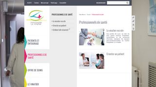 
                            1. Professionnels de santé - Centre Hospitalier Le …