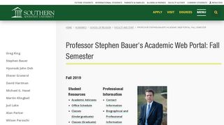 
                            8. Professor Stephen Bauer's Academic Web Portal: Fall Semester ...