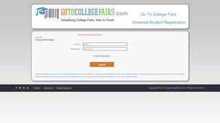 
                            2. Profile Log On - Go To College Fairs