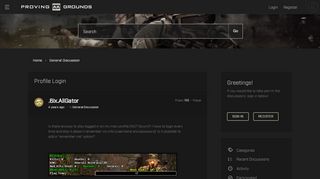 
                            3. Profile Login - America's Army Forum