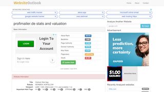 
                            9. Profimailer : Outlook Web App Website stats and valuation