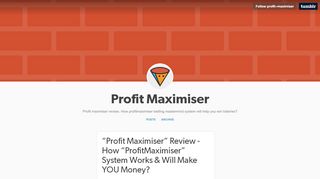 
                            6. Profit Maximiser