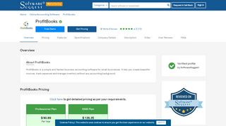 
                            4. ProfitBooks Pricing, Features & Reviews 2019 - Free Demo