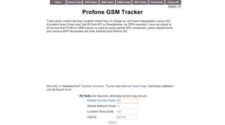 
                            8. Profone GSM Tracker - Track a cell phone online …