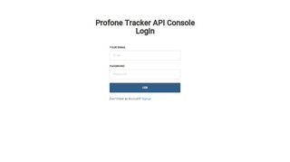 
                            3. Profone Tracker API Console Login - …