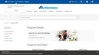 
                            4. Program Details | Albertsons