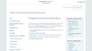 
                            4. Program Directors & Coordinators - Vanderbilt University ...