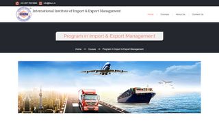 
                            4. Program in Shipping & Logistics Management - iiiEM Export Import ...