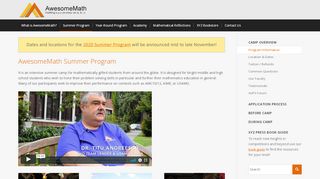 
                            4. Program Information – AwesomeMath