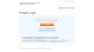 
                            2. Program Login - legacy.aatbs.com