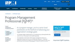 
                            5. Program Management Certification | PgMP