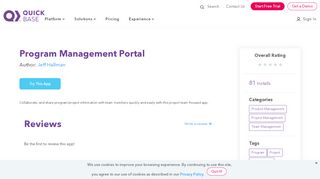 
                            2. Program Management Portal | Quick Base