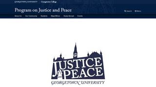 
                            4. Program on Justice and Peace | Georgetown University