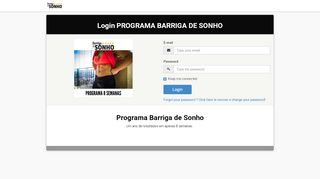 
                            9. PROGRAMA BARRIGA DE SONHO - Login