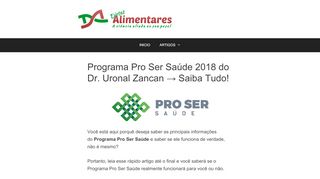 
                            5. Programa Pro Ser Saúde 2018 do Dr. Uronal Zancan …