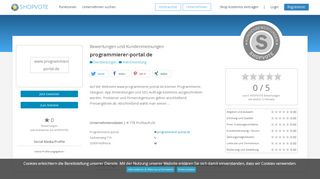 
                            9. programmierer-portal.de Bewertungen und Kundenmeinungen ...