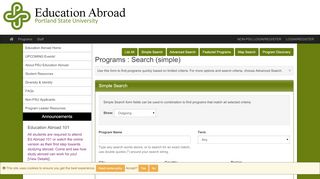 
                            8. Programs > Search (simple) > Education Abroad - VikingsAbroad