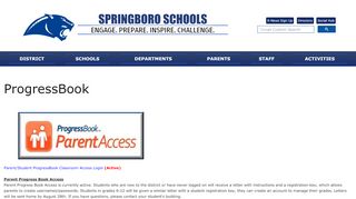 
                            10. ProgressBook - Springboro High School