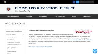 
                            8. Project Adam - Dickson County School District